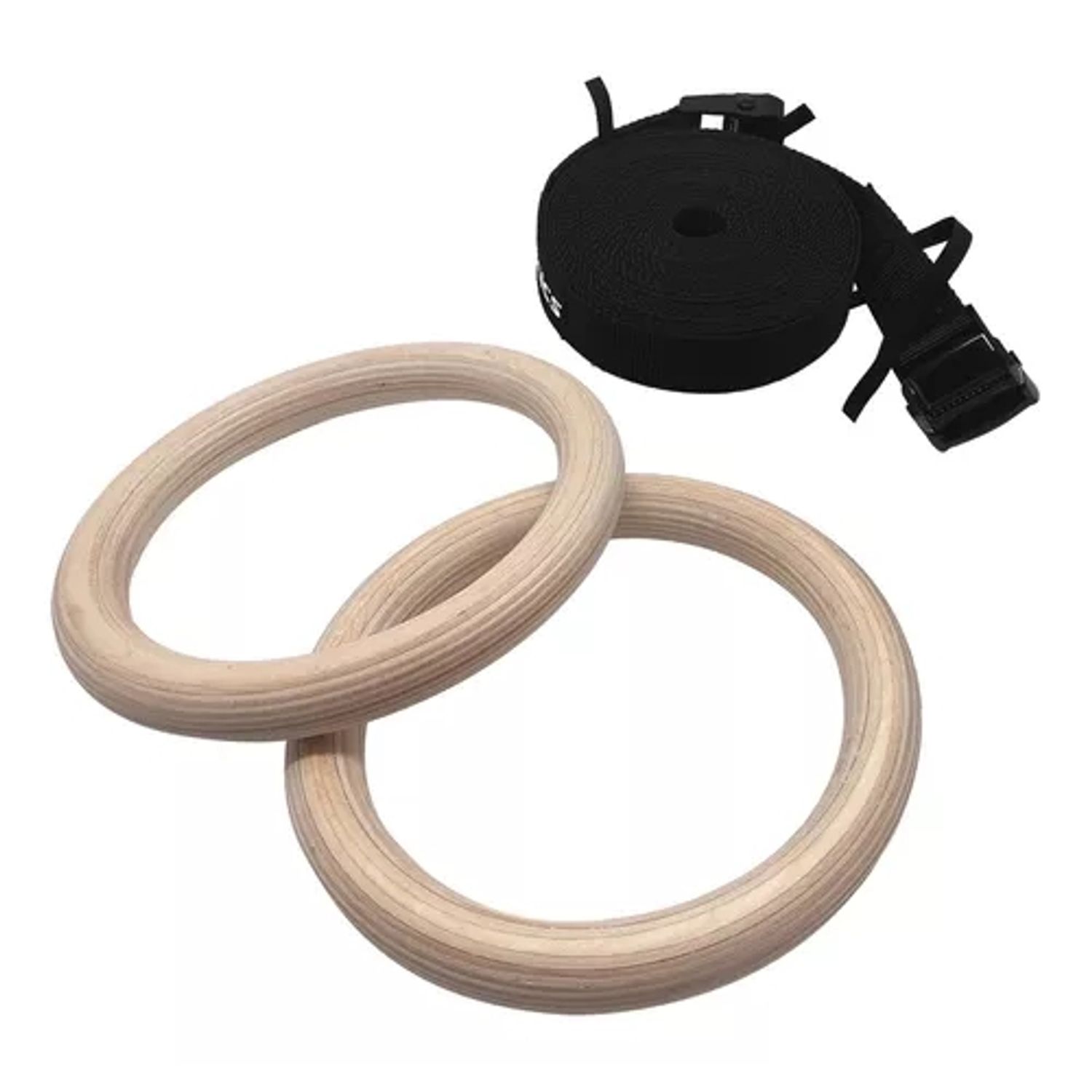 w=1500,h=1500,fit=pad Anillos Olímpicos de Madera con Correas | Aros de Entrenamiento Funcional y Calistenia - Imagen 1